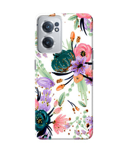 Abstract flowers print OnePlus Nord CE 2 5G Back Cover