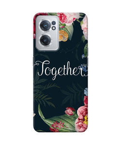 Together flower OnePlus Nord CE 2 5G Back Cover