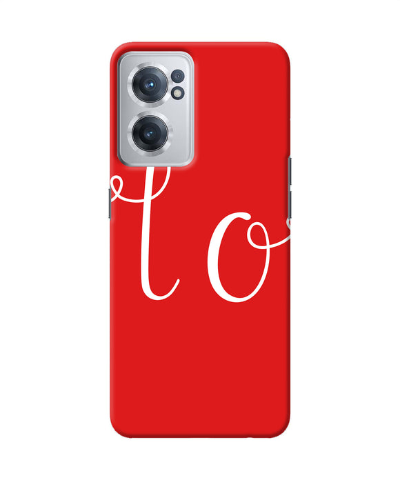 Love one OnePlus Nord CE 2 5G Back Cover