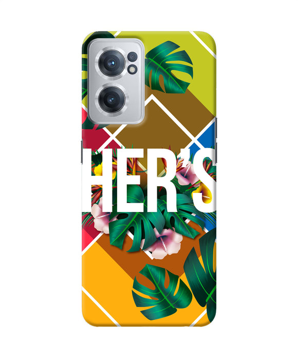 His her two OnePlus Nord CE 2 5G Back Cover