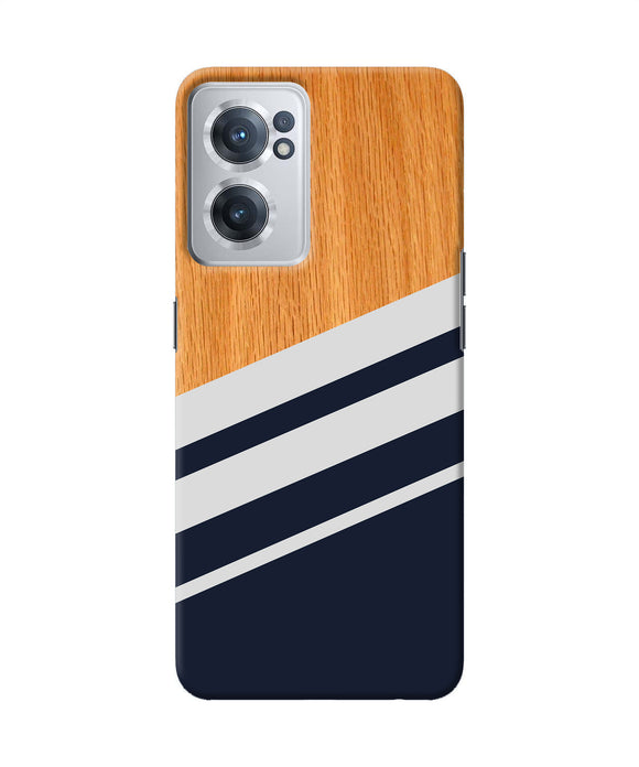 Black and white wooden OnePlus Nord CE 2 5G Back Cover