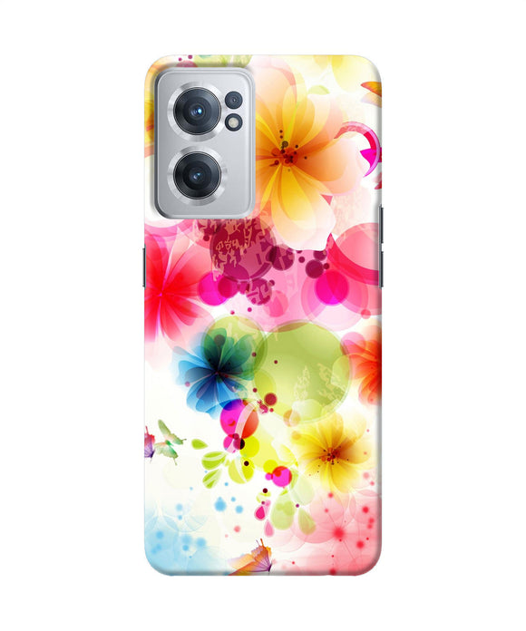 Flowers print OnePlus Nord CE 2 5G Back Cover