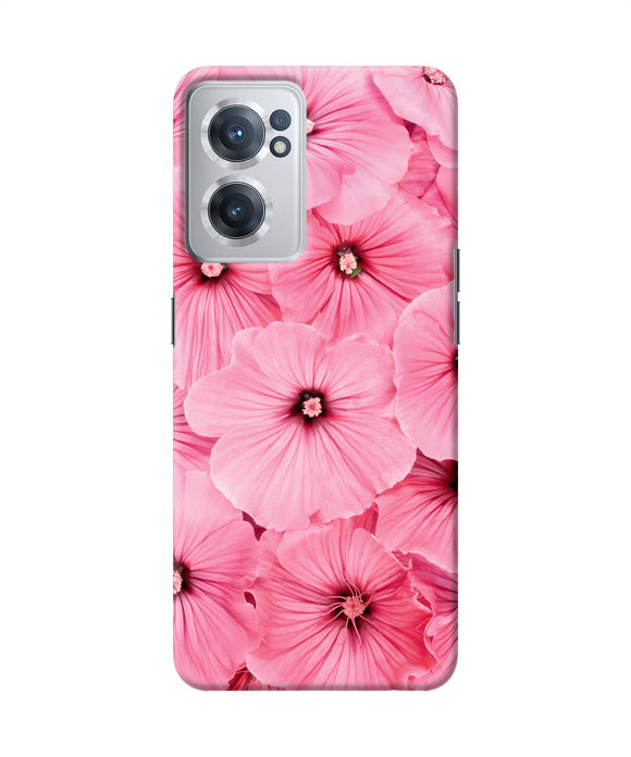Pink flowers OnePlus Nord CE 2 5G Back Cover