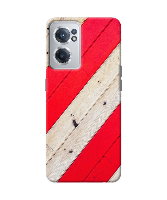 Abstract red brown wooden OnePlus Nord CE 2 5G Back Cover