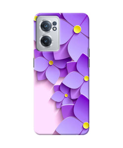 Violet flower craft OnePlus Nord CE 2 5G Back Cover