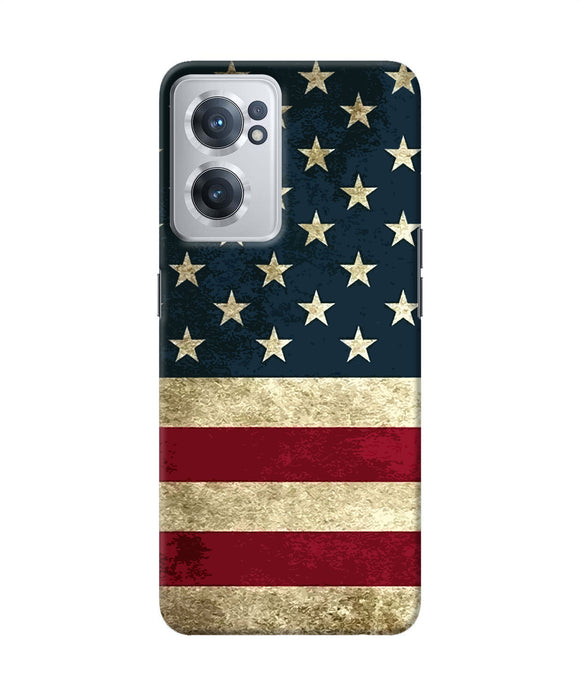 Vintage US flag OnePlus Nord CE 2 5G Back Cover