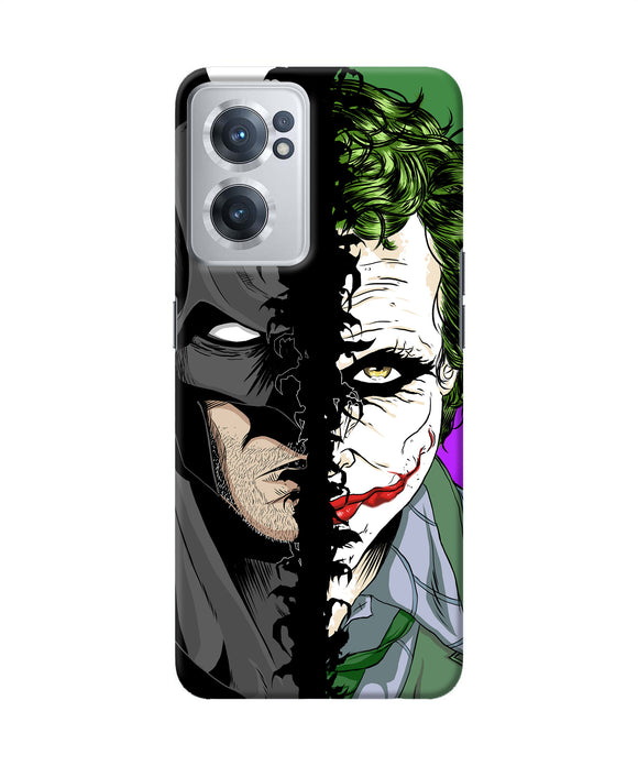 Batman vs joker half face OnePlus Nord CE 2 5G Back Cover