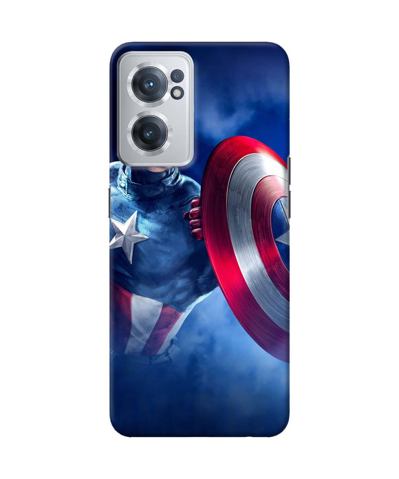 Captain america on sky OnePlus Nord CE 2 5G Back Cover