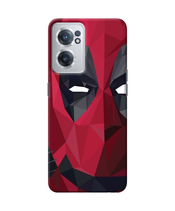 Abstract deadpool half mask OnePlus Nord CE 2 5G Back Cover