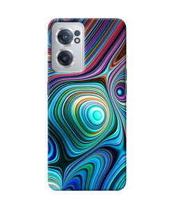 Abstract coloful waves OnePlus Nord CE 2 5G Back Cover