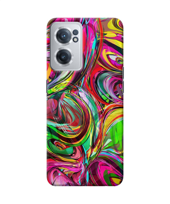Abstract colorful ink OnePlus Nord CE 2 5G Back Cover