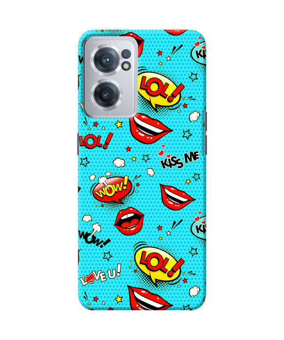 Lol lips print OnePlus Nord CE 2 5G Back Cover