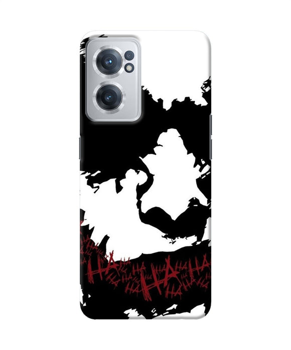 Black and white joker rugh sketch OnePlus Nord CE 2 5G Back Cover