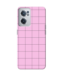 Pink square print OnePlus Nord CE 2 5G Back Cover