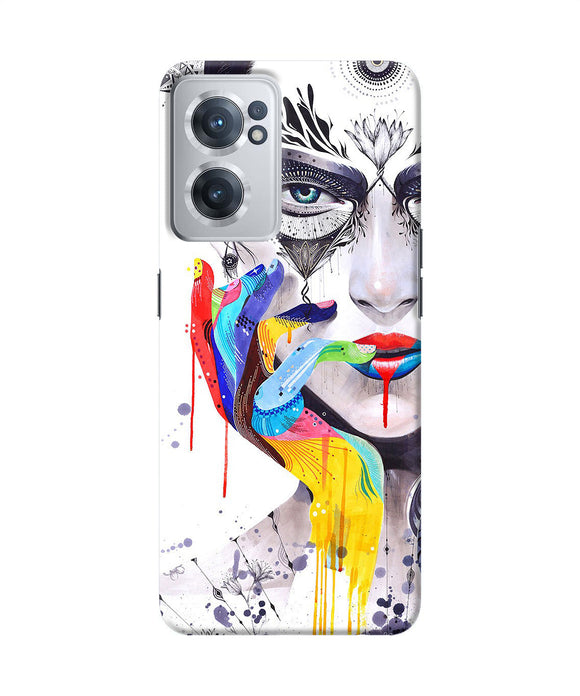 Girl color hand OnePlus Nord CE 2 5G Back Cover