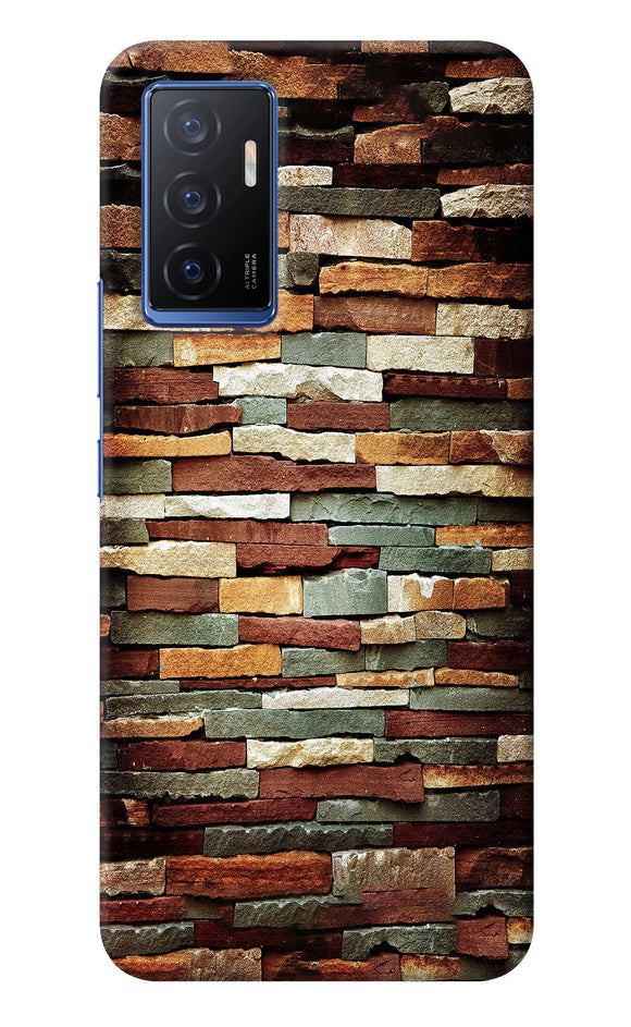 Bricks Pattern Vivo V23E 5G Back Cover