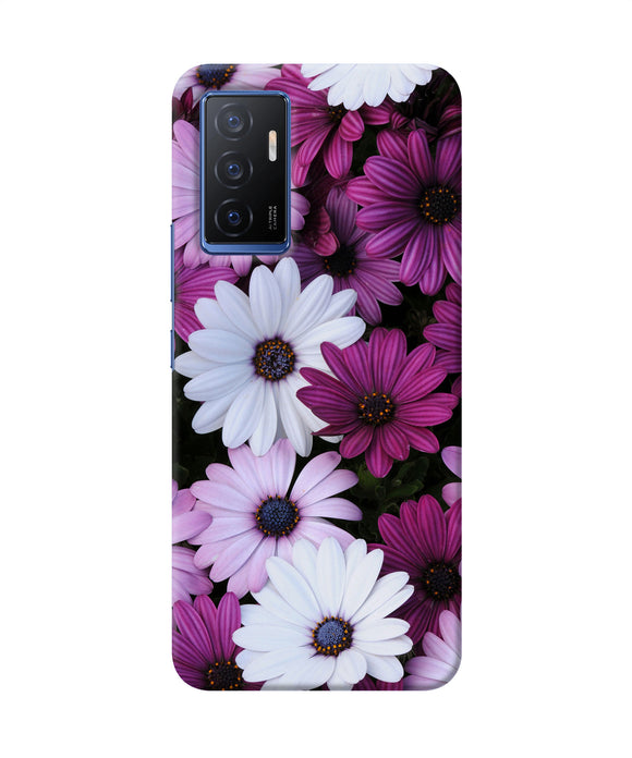 White violet flowers Vivo V23E 5G Back Cover