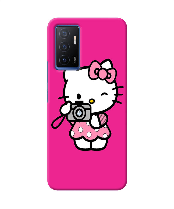 Hello kitty cam pink Vivo V23E 5G Back Cover
