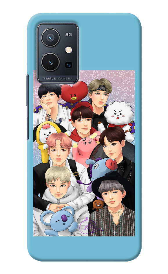 BTS with animals Vivo Y75 5G Back Cover