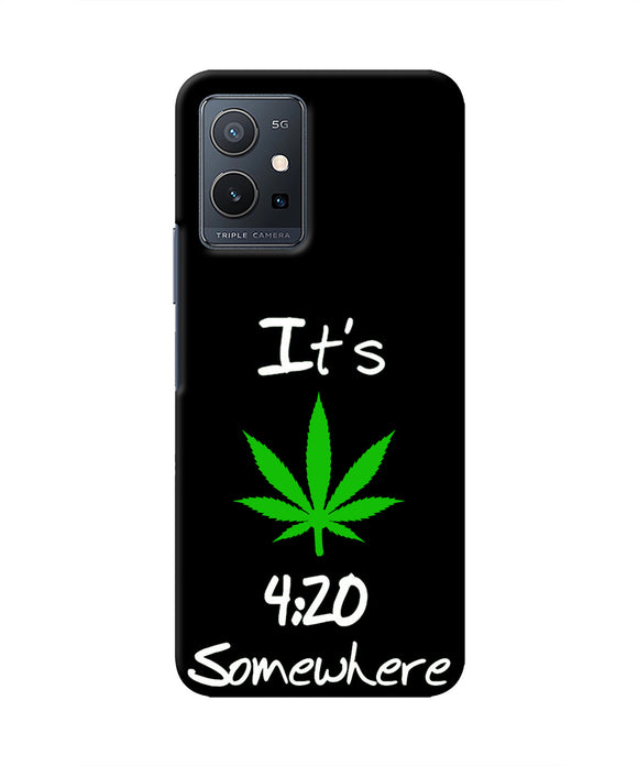 Weed Quote Vivo Y75 5G Real 4D Back Cover