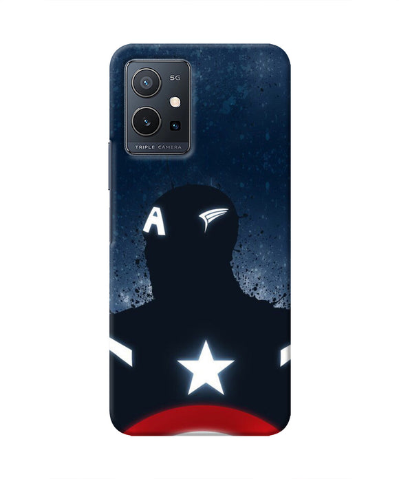 Captain america Shield Vivo Y75 5G Real 4D Back Cover