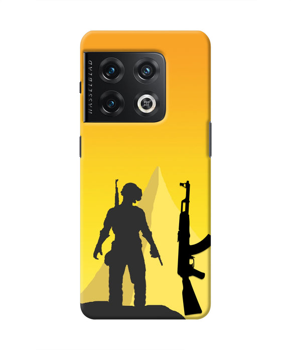 PUBG Silhouette OnePlus 10 Pro 5G Real 4D Back Cover