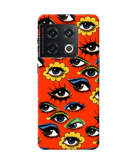 Abstract eyes pattern OnePlus 10 Pro 5G Back Cover