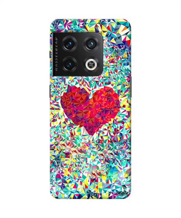 Red heart print OnePlus 10 Pro 5G Back Cover