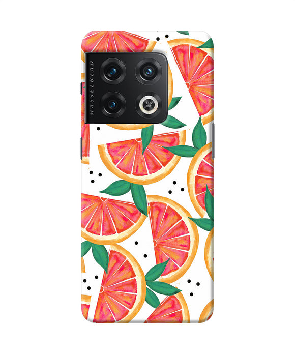 Abstract orange print OnePlus 10 Pro 5G Back Cover