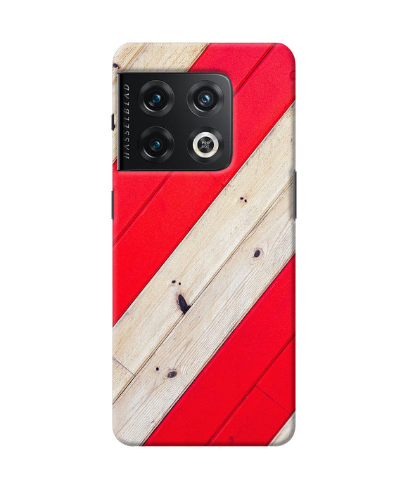 Abstract red brown wooden OnePlus 10 Pro 5G Back Cover