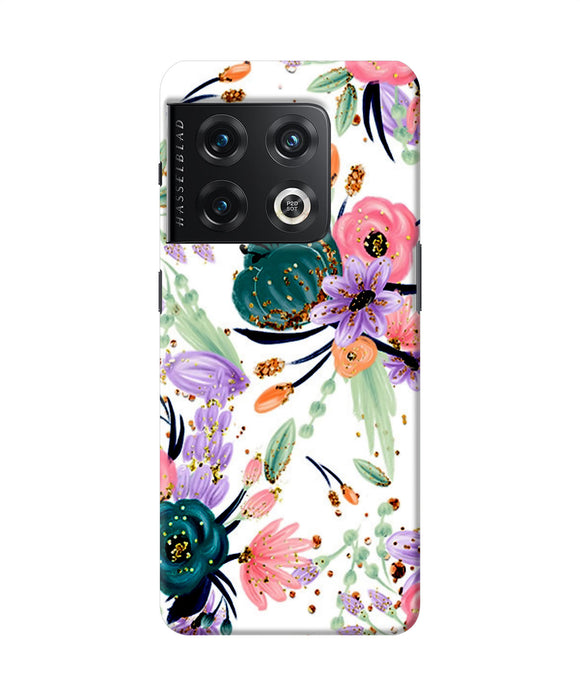 Abstract flowers print OnePlus 10 Pro 5G Back Cover