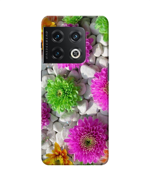 Natural flower stones OnePlus 10 Pro 5G Back Cover