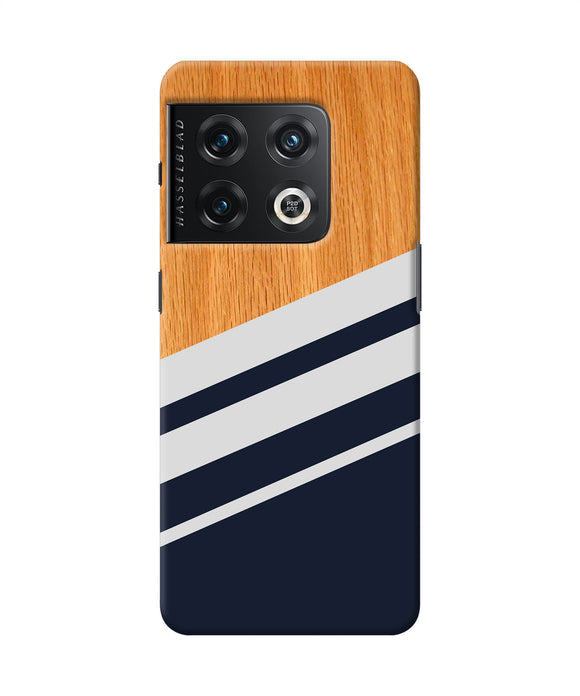 Black and white wooden OnePlus 10 Pro 5G Back Cover