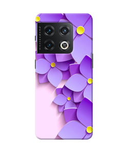 Violet flower craft OnePlus 10 Pro 5G Back Cover