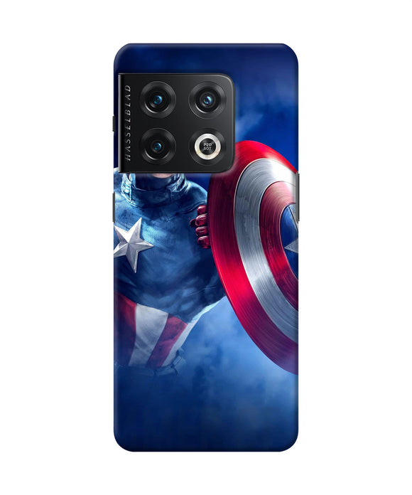 Captain america on sky OnePlus 10 Pro 5G Back Cover