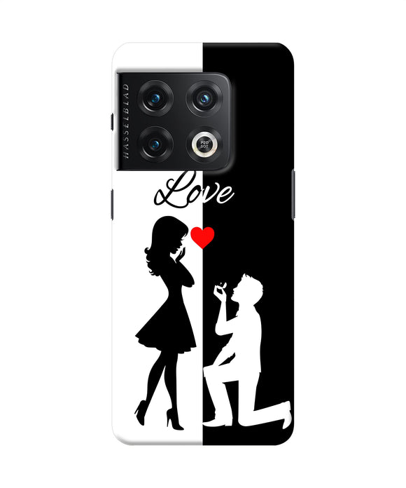 Love propose black and white OnePlus 10 Pro 5G Back Cover