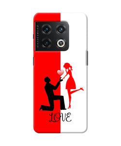 Love propose red and white OnePlus 10 Pro 5G Back Cover