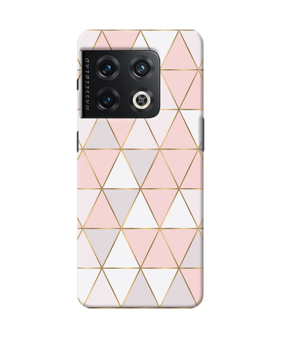 Abstract pink triangle pattern OnePlus 10 Pro 5G Back Cover