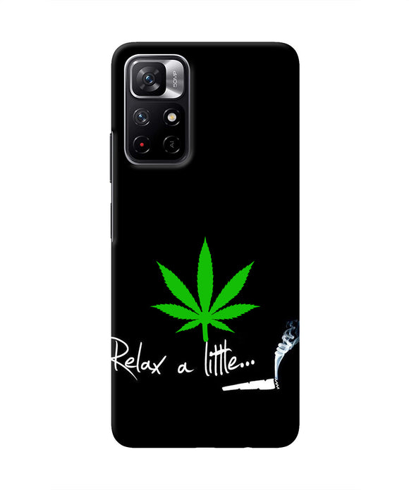 Weed Relax Quote Poco M4 Pro 5G Real 4D Back Cover