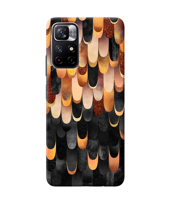 Abstract wooden rug Poco M4 Pro 5G Back Cover