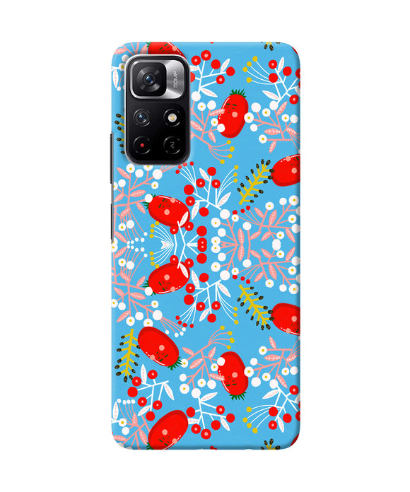 Small red animation pattern Poco M4 Pro 5G Back Cover