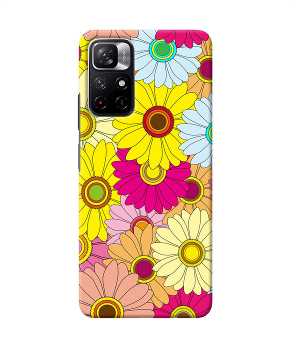 Abstract colorful flowers Poco M4 Pro 5G Back Cover