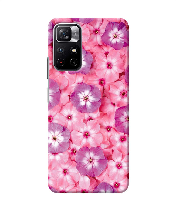 Natural pink flower Poco M4 Pro 5G Back Cover