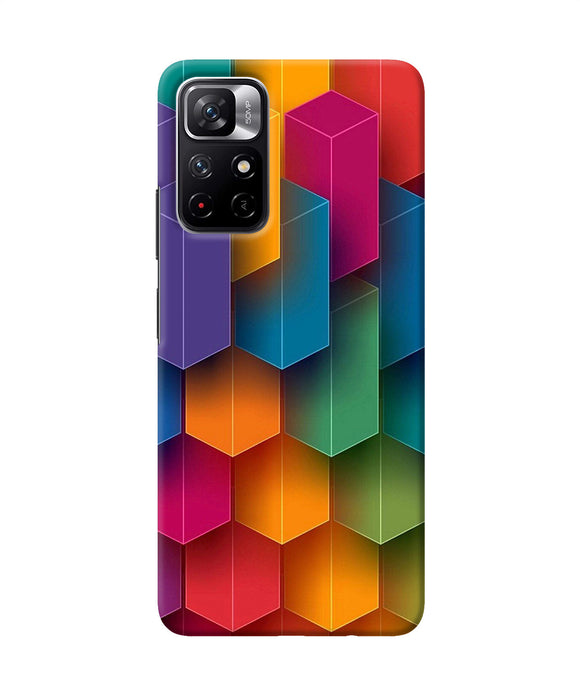 Abstract rectangle print Poco M4 Pro 5G Back Cover