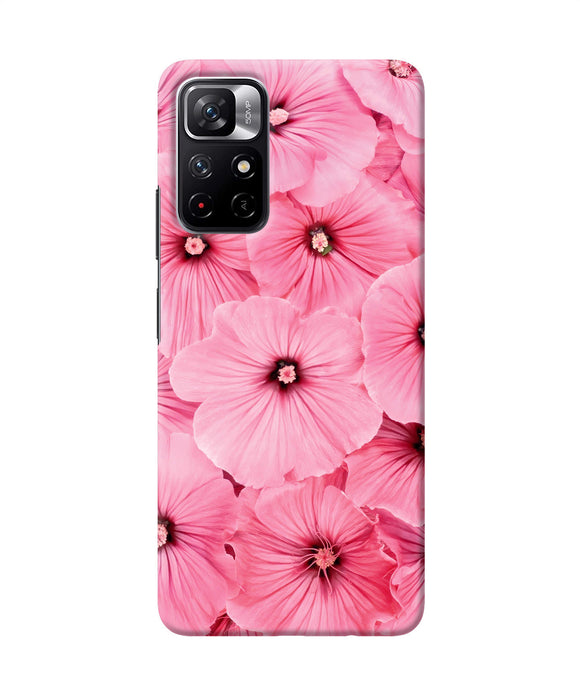Pink flowers Poco M4 Pro 5G Back Cover