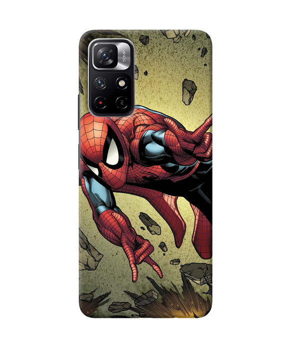 Spiderman on sky Poco M4 Pro 5G Back Cover