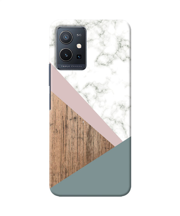 Marble wood Abstract IQOO Z6 5G Back Cover