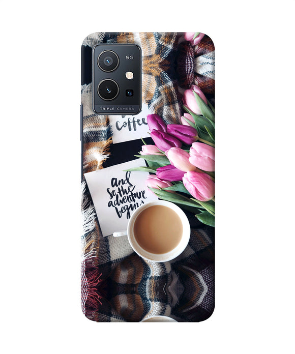 Love Coffee Quotes IQOO Z6 5G Back Cover
