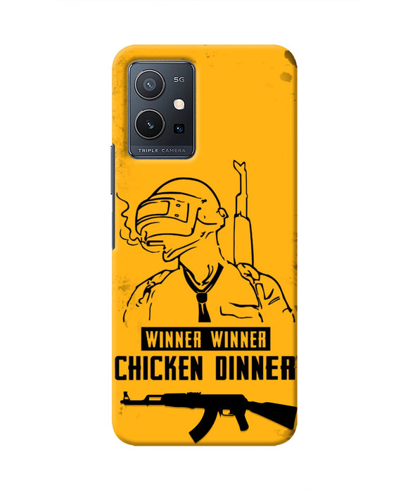 PUBG Chicken Dinner IQOO Z6 5G Real 4D Back Cover