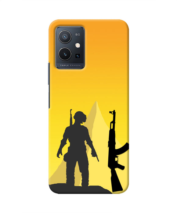 PUBG Silhouette IQOO Z6 5G Real 4D Back Cover